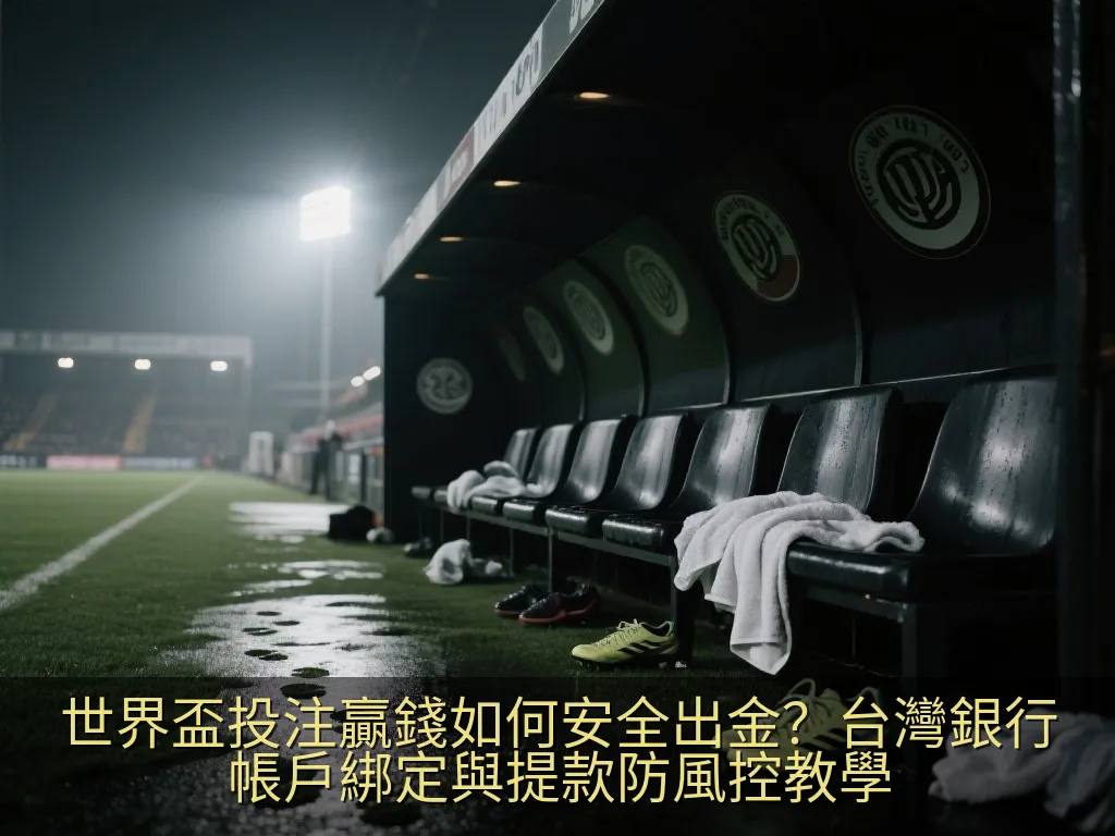 世界盃投注贏錢如何安全出金？台灣銀行帳戶綁定與提款防風控教學